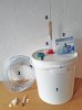 Zubehör Kühl-Set mit Pumpe für unsere niedrig gebauten Edelstahl-Destillen bis 2 Liter (Bild für) Zubehör Kühl-Set mit Pumpe für unsere niedrig gebauten Edelstahl-Destillen bis 2 Liter